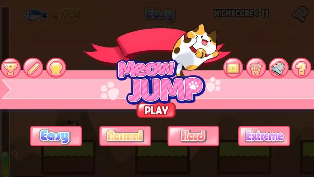 Tangkapan skrin Meow Jump!
