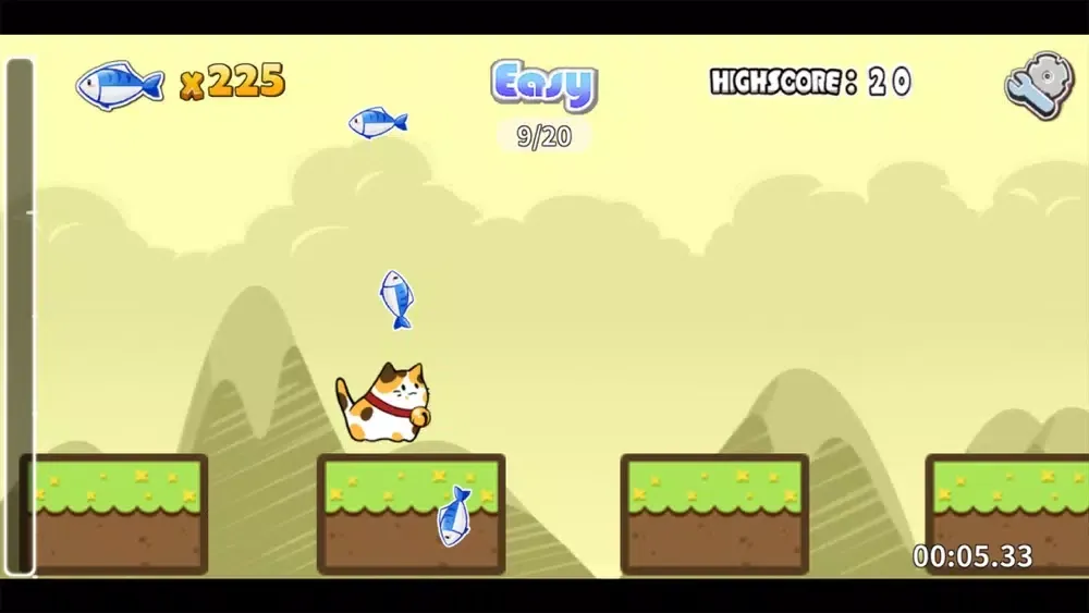 Tangkapan skrin Meow Jump!