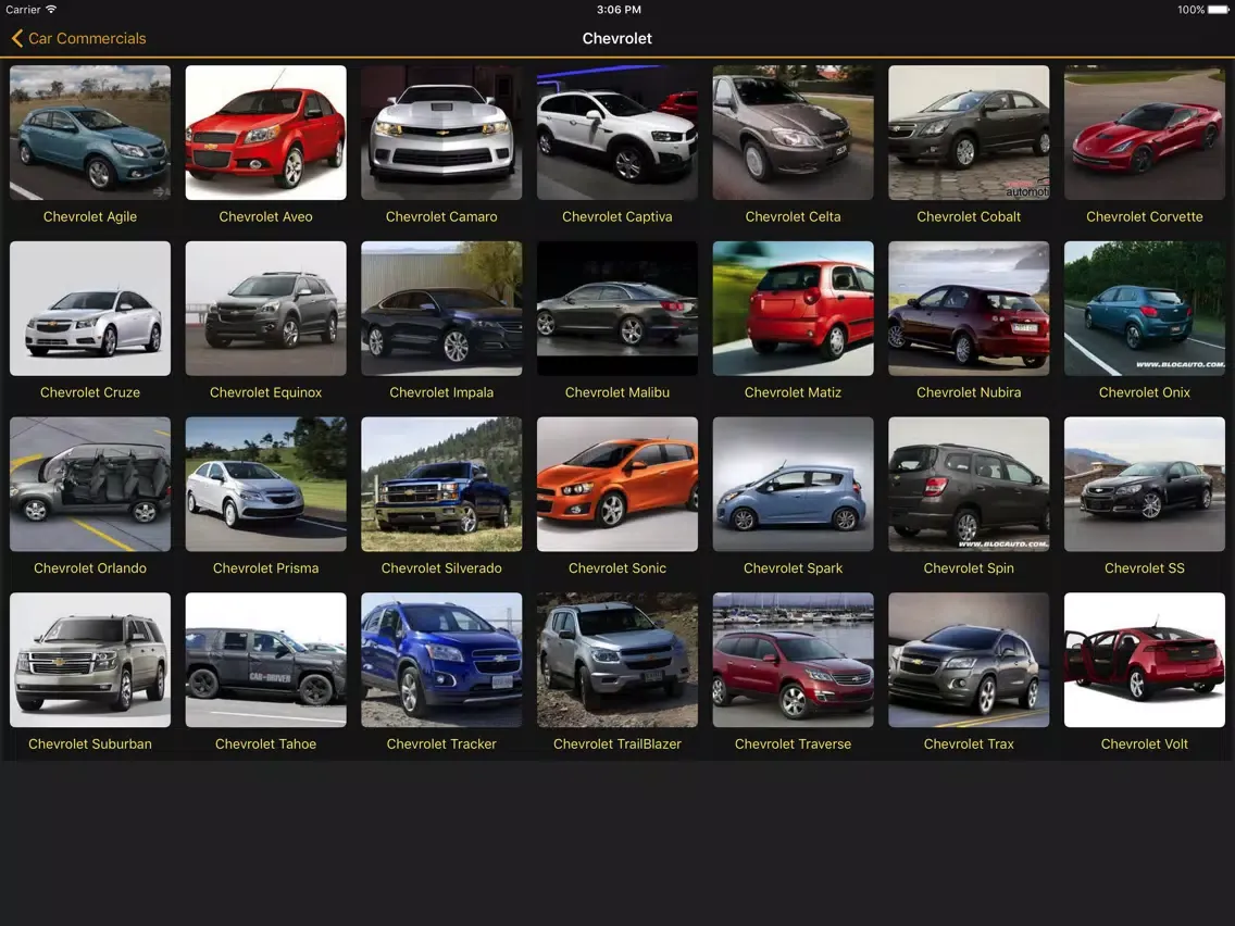 Car Commercials iPad  سکرین شاٹس