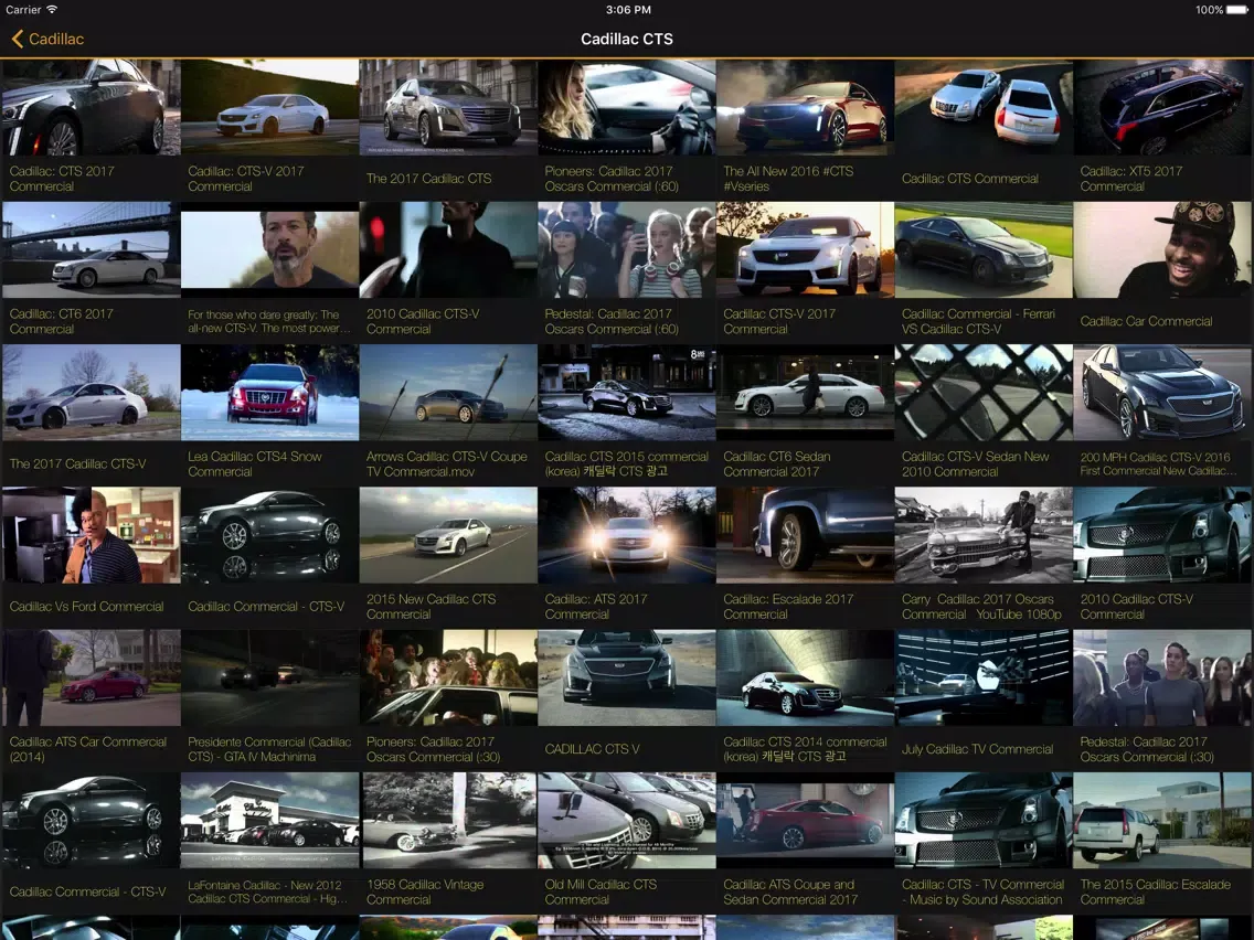 Car Commercials iPad  سکرین شاٹس