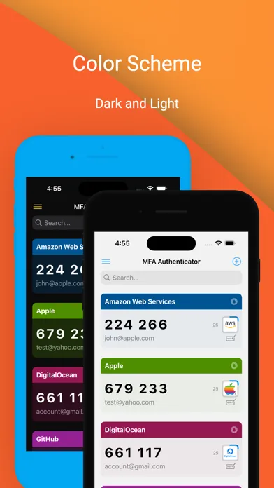 MFA Authenticator & 2FA Screenshots