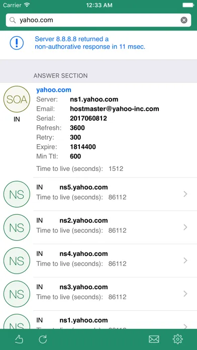 NSLookup应用截图