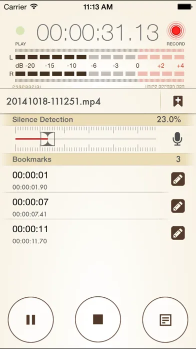 Voice Record Pro 7 سکرین شاٹس