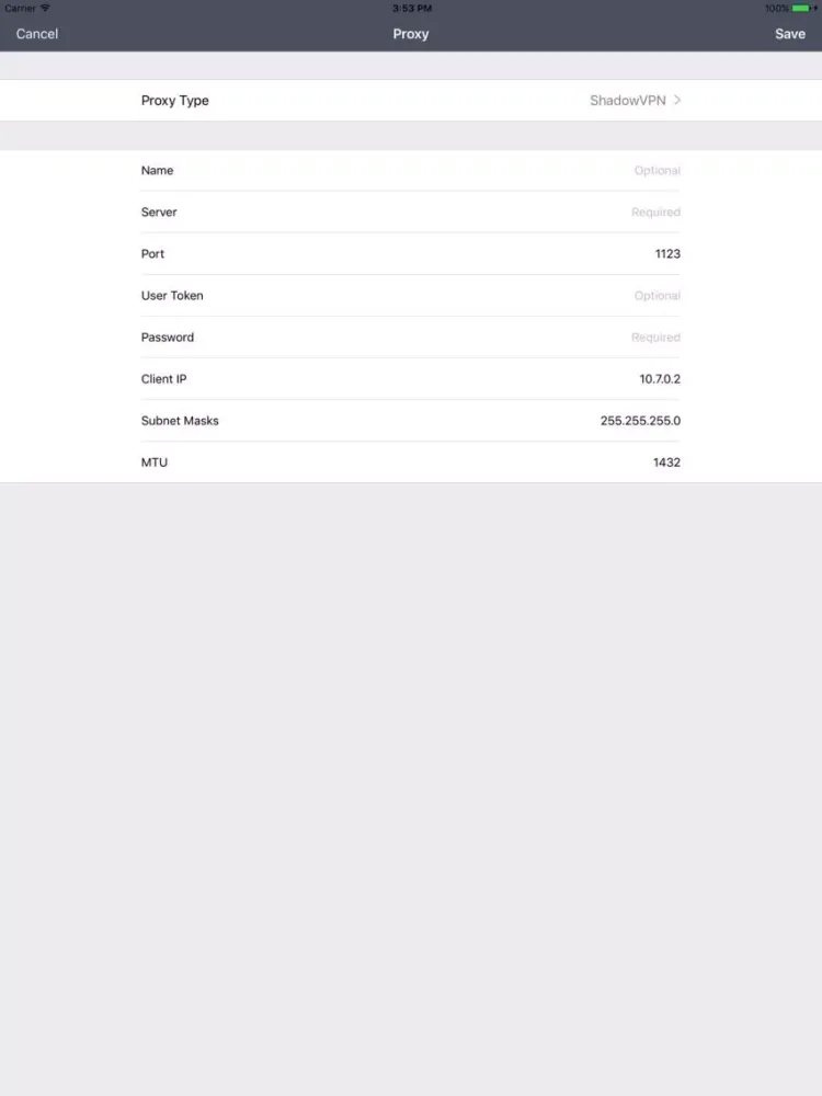 ภาพหน้าจอของ Alice - Network Proxy Utility iPad 