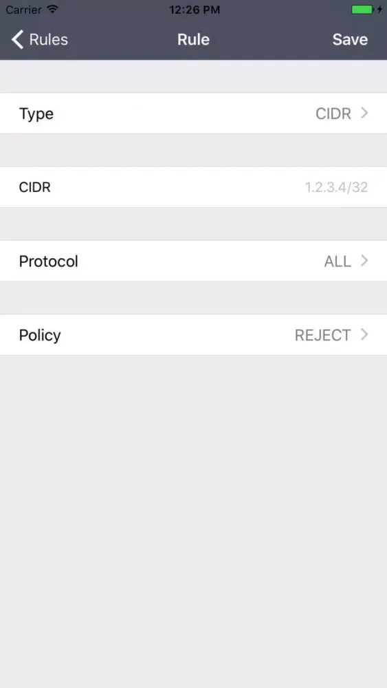 ภาพหน้าจอของ Alice - Network Proxy Utility