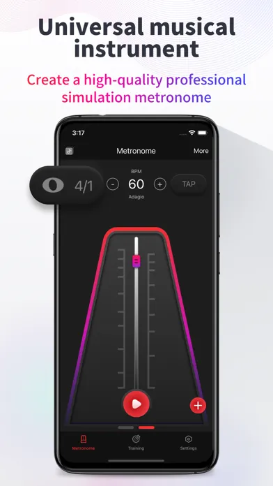 Metronome-music beat rhythm سکرین شاٹس