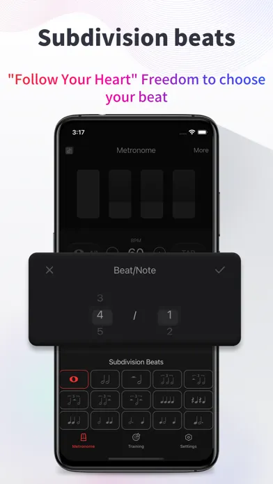 Metronome-music beat rhythm سکرین شاٹس