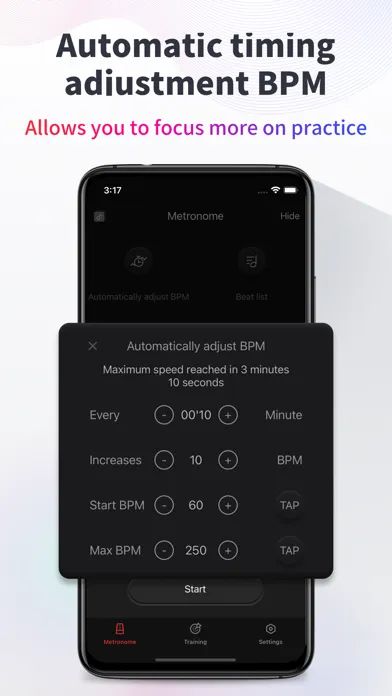 Metronome-music beat rhythm سکرین شاٹس