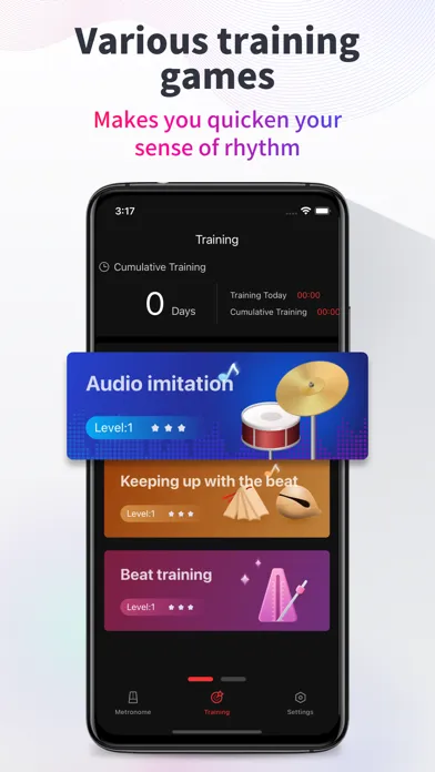 Metronome-music beat rhythm سکرین شاٹس