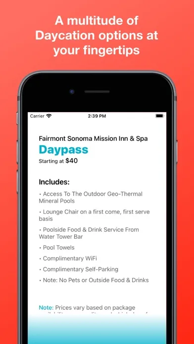 Daycation App应用截图