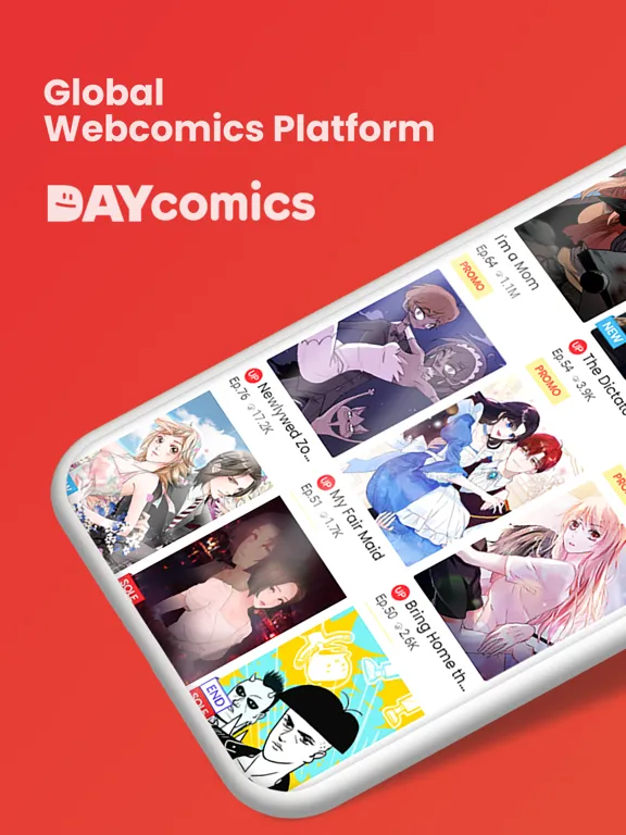 DAYcomics iPad 應用截圖