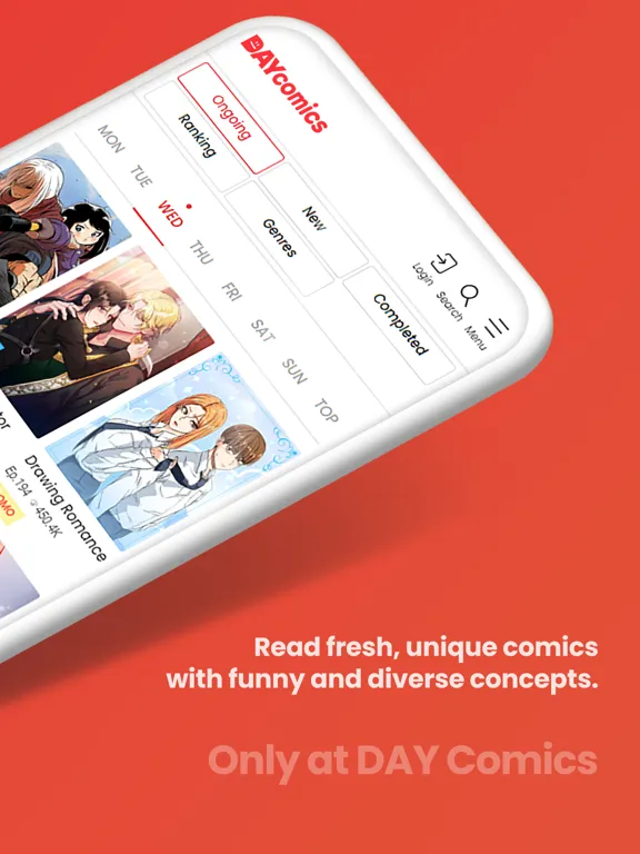 DAYcomics iPad 應用截圖