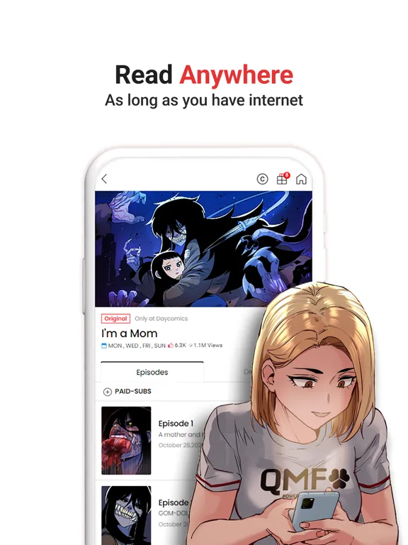 DAYcomics iPad 應用截圖