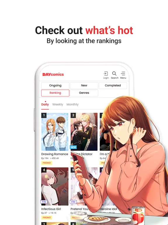 DAYcomics iPad 應用截圖