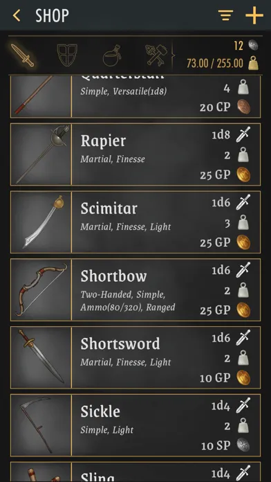 Rollplay - Character Sheet スクリーンショット