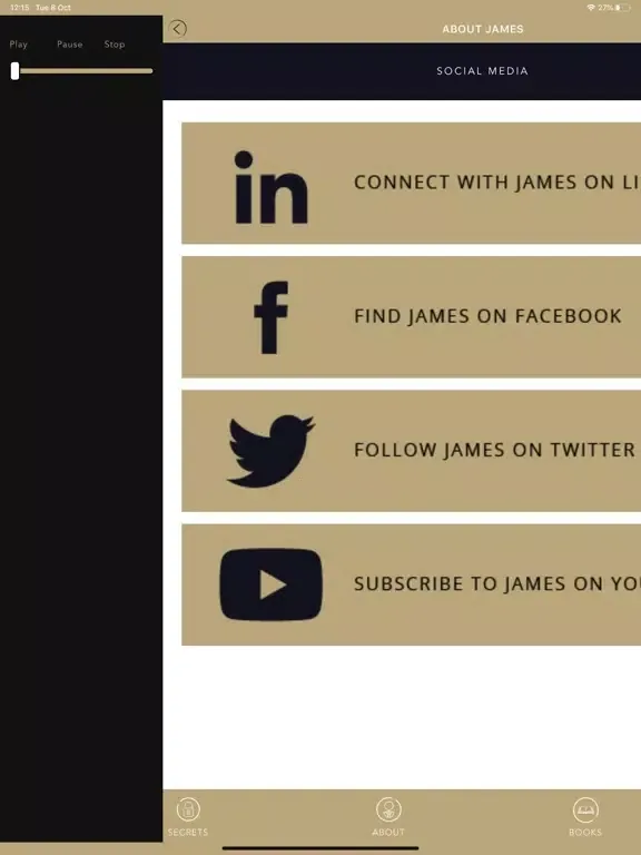 ภาพหน้าจอของ James Caan Business Secrets iPad 