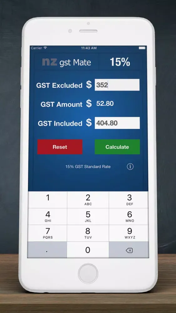 NZ GST Mate - New Zealand GST Calculator Screenshots