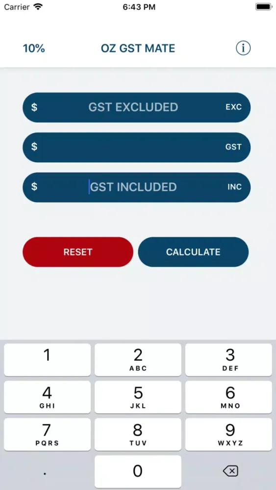 OZ GST Mate スクリーンショット
