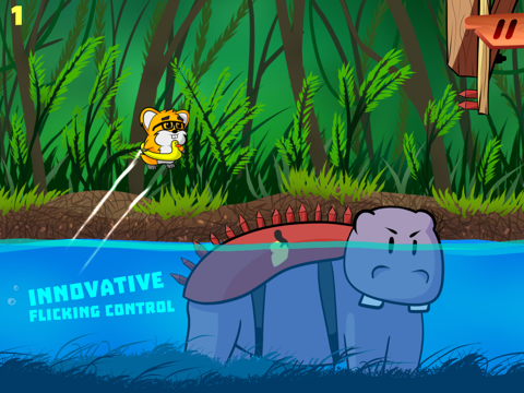 Tangkapan skrin Floaty Hamster: Hard Endless Platformer Game FREE iPad 