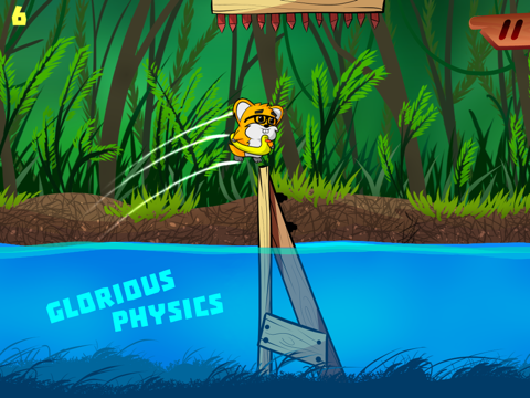 Tangkapan skrin Floaty Hamster: Hard Endless Platformer Game FREE iPad 