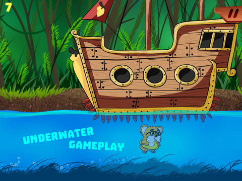 Tangkapan skrin Floaty Hamster: Hard Endless Platformer Game FREE iPad 