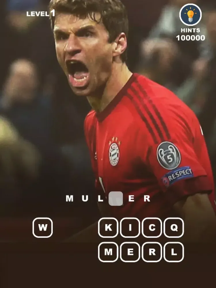 Guess Football Players - trivia game for Bundesliga fans iPad  스크린샷