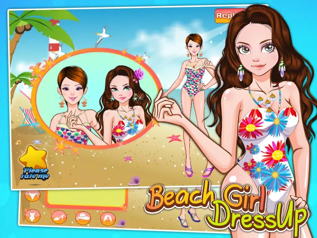 Beach Girl DressUp ^-^ iPad  Screenshots