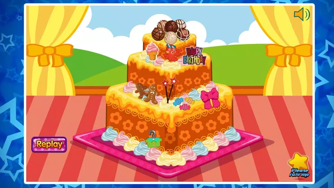 Capturas de tela do Birthday cake decoration