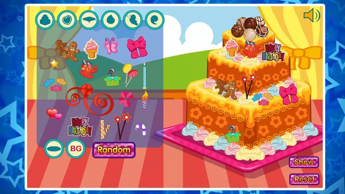 Capturas de tela do Birthday cake decoration