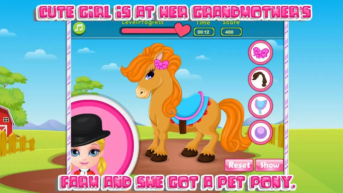 تصاویر Cute baby and her pony