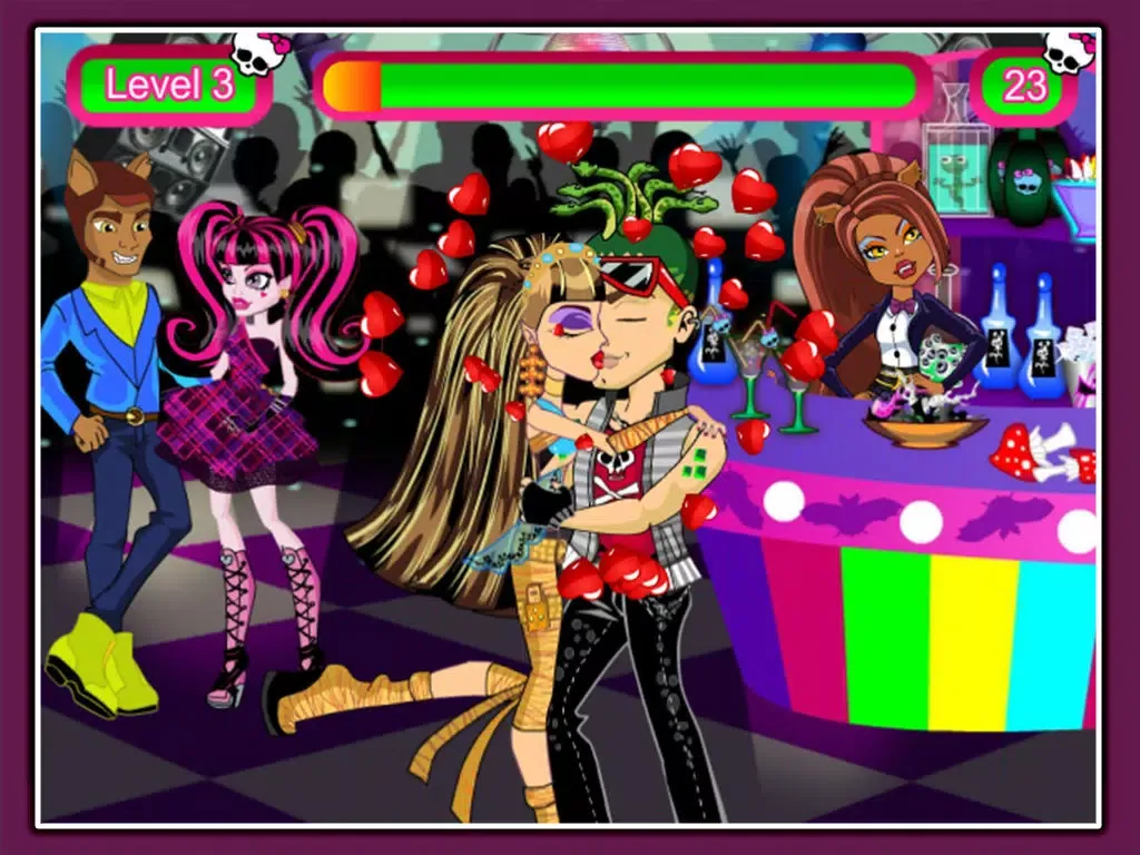 Capturas de tela do Monster Kissing Game iPad 