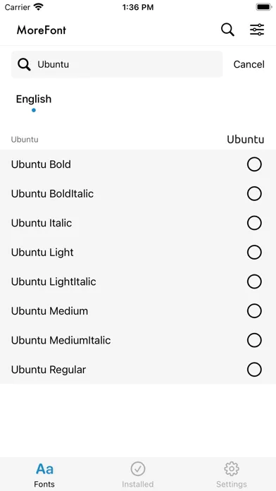MoreFont: Easy font install سکرین شاٹس