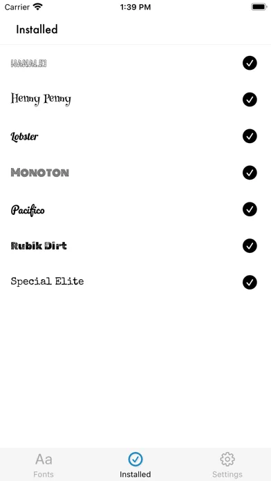 MoreFont: Easy font install سکرین شاٹس