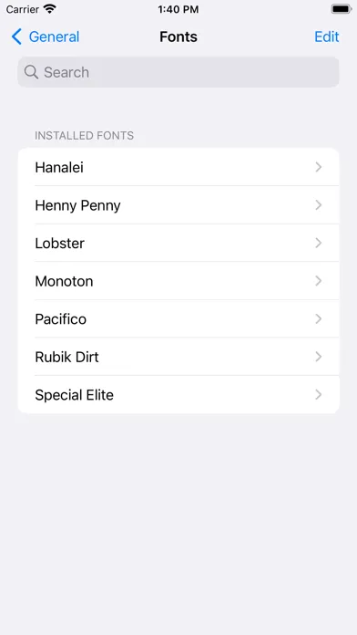 MoreFont: Easy font install سکرین شاٹس
