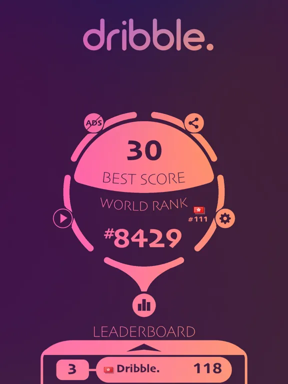 Dribble. iPad  Ekran Görüntüleri