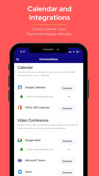 Capturas de tela do DaySchedule - Appointment App