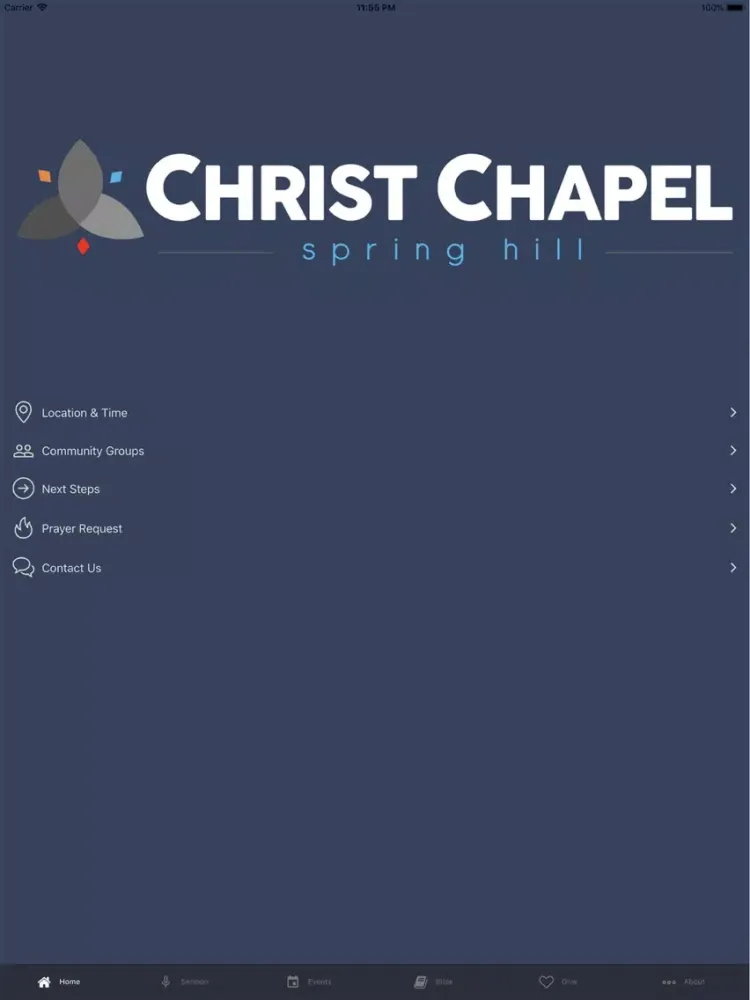 Christ Chapel Spring Hill iPad  Screenshots