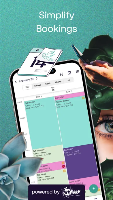 Captures d'écran de DaySmart Body Art Software