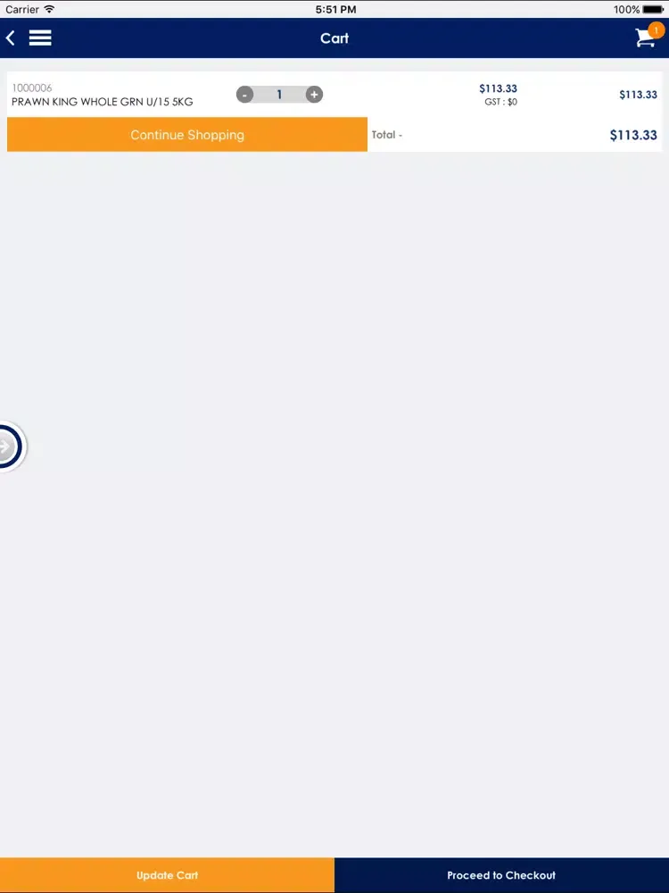 Capturas de pantalla de Nexus ERP iPad 