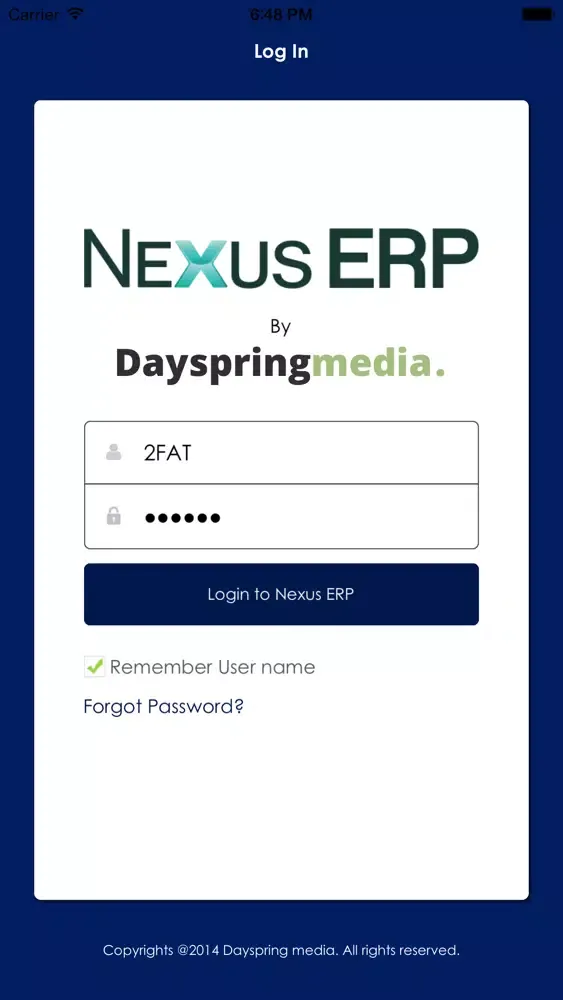 Capturas de pantalla de Nexus ERP