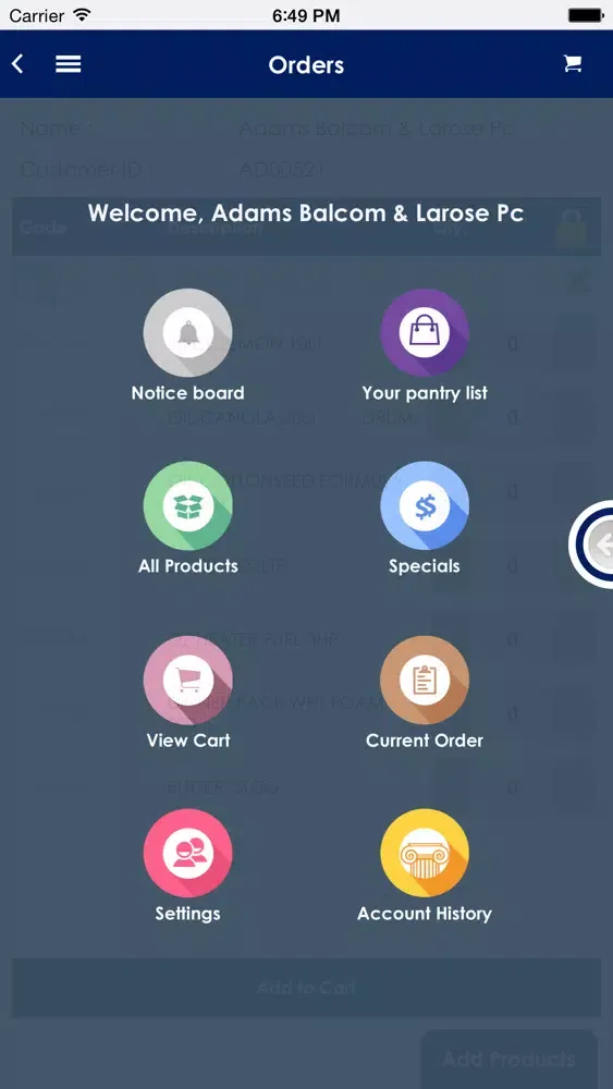 Capturas de pantalla de Nexus ERP