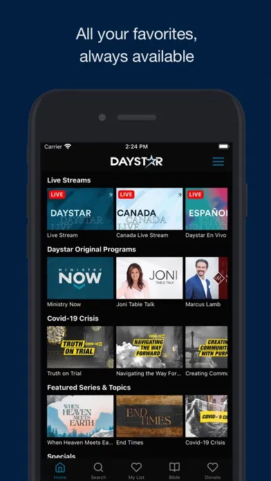 Daystar سکرین شاٹس