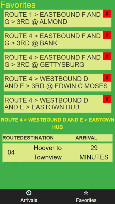 Zrzuty ekranu Dayton RTA Bus Tracker