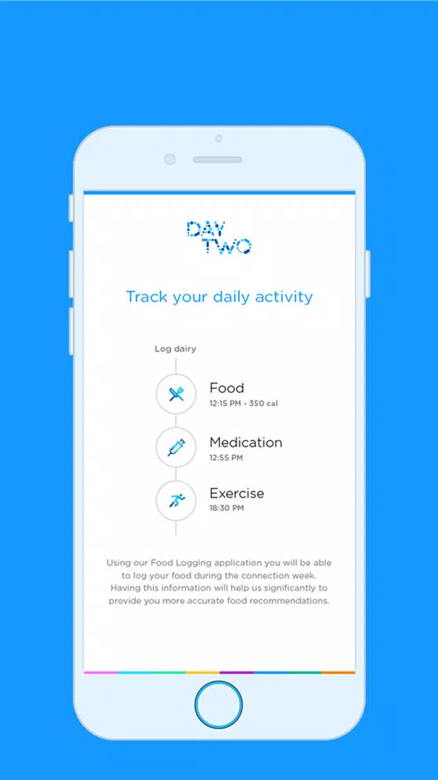 Tangkapan skrin DayTwo Food & Activity Logger