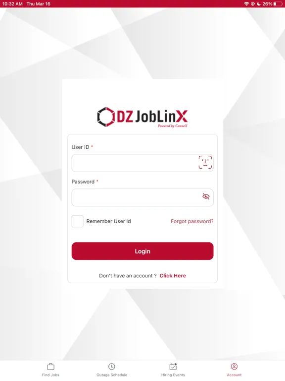 Screenshot di DZ JobLinX, Powered by Connex iPad 