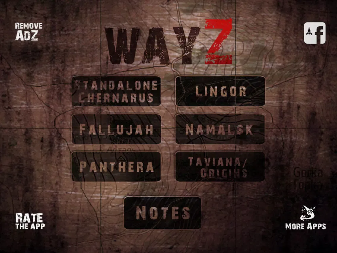WayZ - Map for DayZ iPad 应用截图