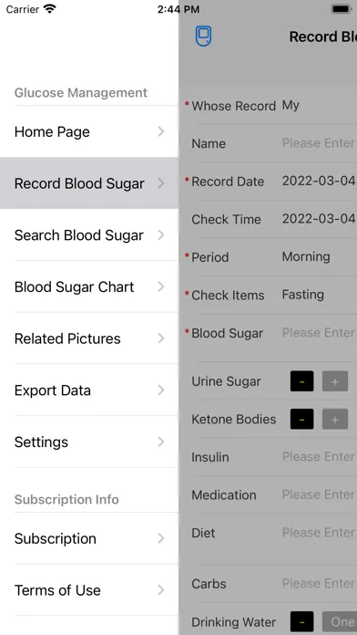 Blood Sugar - Diabetes Tracker سکرین شاٹس