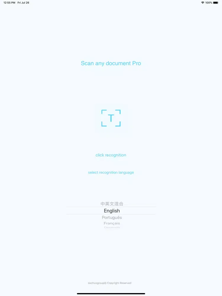Scan any document Pro iPad 应用截图