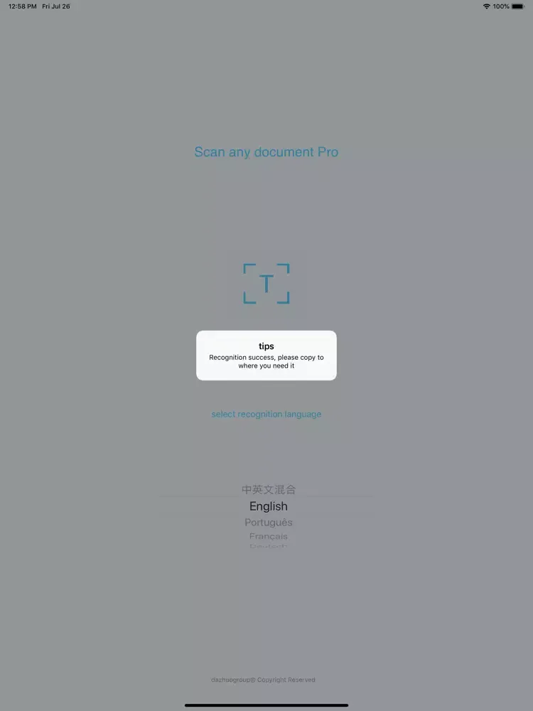 Scan any document Pro iPad 应用截图