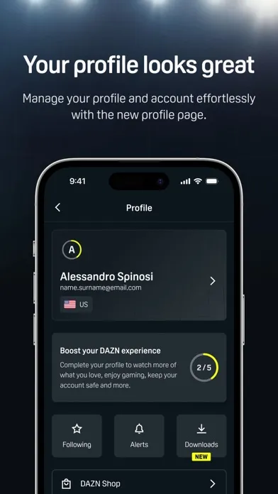 DAZN: Stream Live Sports Screenshots